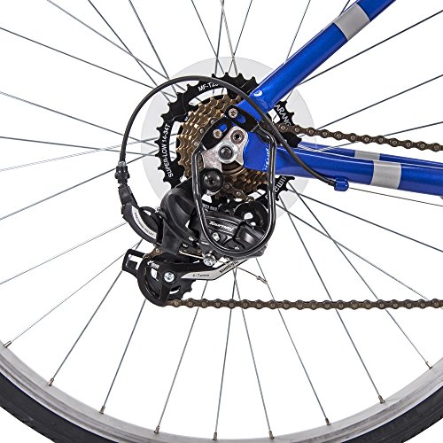 700c Royce Union RMY Womens 21-Speed Hybrid Comfort Bike, 15" Aluminum Frame, Pearl Blue