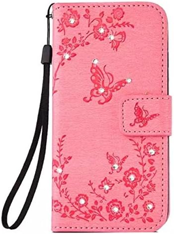 Over Armor iPhone X Case Rhinestone Leather Wallet (Pink)