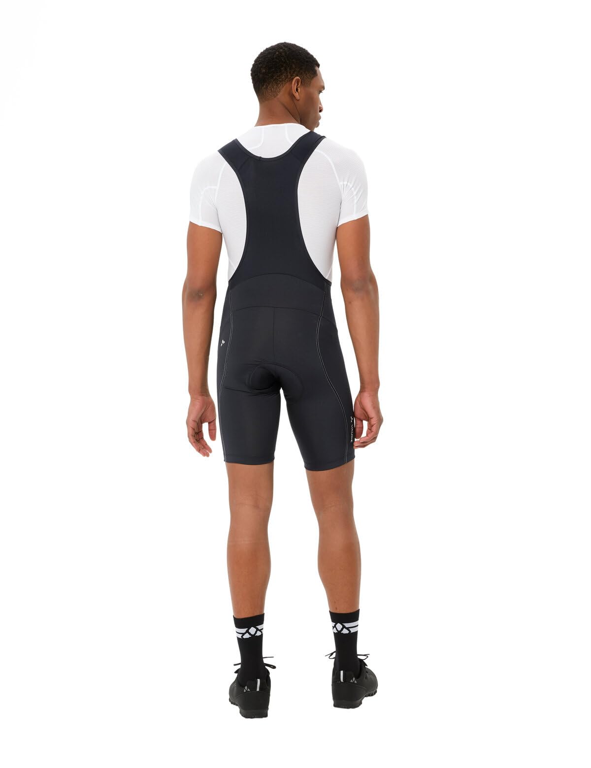 VAUDE Herren Fahrradhose Active Bib Pants, atmungsaktiv, elastisch, schnelltrocknend, Passform: Slim fit, black uni, S 5