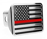 eVerHITCH USA Flag Stainless Steel Metal Hitch