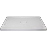 Transolid FLU4834C-39 Low Threshold 34-in L x 48-in W Shower Base with Center Drain in Grey