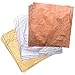 Pangda 300 Pcs Gold Leaf Sheets for Art Silver Foil Sheets Copper Metallic Flakes for crafts Gilding Crafting Painting Jewelry Making, 5.5 x 5.5 inches