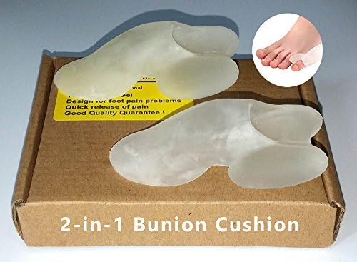 USFOOT® 100% Silicon Gel Orthotics Bunion Spreader, Bunion Corrector, Bunion Straightener, Bunionette, Tailor' Bunion, Hallux Valgus (1 Pair) (Small)