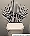 Game of Throne Parody Inspired Toilet Decal Iron Throne Toilet Decal Sticker- Iron Throne Behind Toilet On Bathroom Wall