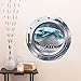 Witkey 3D View Ocean Paradise Series Removable Vinyl Wall Sticker Mural Decal Art Décor (Big Shark)