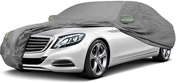 Amazon Fr Topown Bache Voiture Hiver Avec Deux Bandes Coupe Vent 470 180 150cm Impermeable Bache De Protection Pour Voiture Housse De Protection Voiture