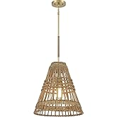 Meridian M7035NRNB Pendant, 1-Light 60 Watts, Natural Brass