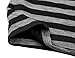 DJT Unisex Striped Slouchy Beanie Skull Hat Black