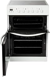 Haden 60cm Electric Cooker with Double Oven, Grill & Ceramic Hob White view 6