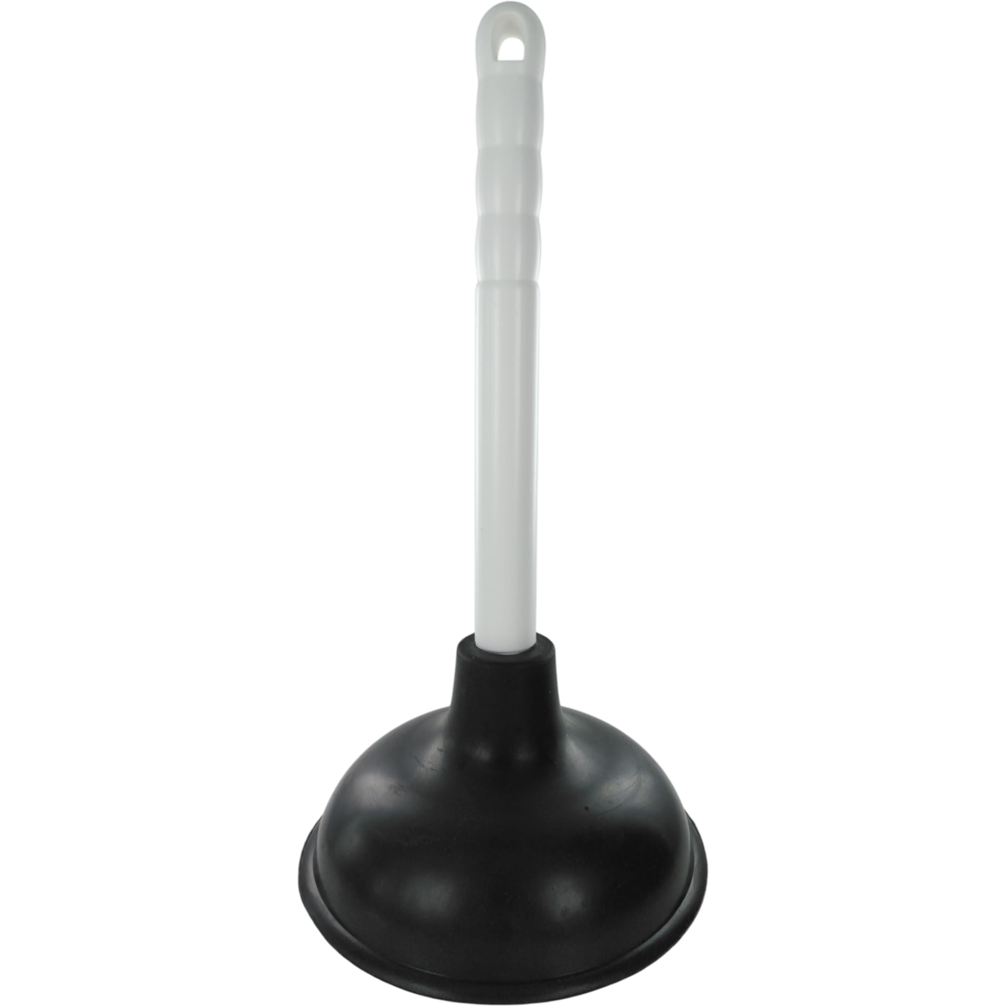 Merriway BH03116 Sink Plunger 150mm (6 inch) Dia. with 225mm (9 inch) Plastic Handle,White/Black