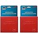 2 Red AUTO CAR TRUCK INSURANCE REGISTRATION ID CARD HOLDER Embossed Faux Leather Unisex Accessories