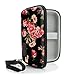 USA GEAR Hard Shell iPod Travel Case Compatible with Apple iPod Touch (7th Generation, 6th Generation, 5th), MP3 Player Case with Water Resistant Exterior, Wrist Strap - Floral