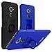 DTEK 60 Case, BlackBerry DTEK60 Case,MicroP Super Frosted Shield Hard Cover Case with Stand and Screen Protector Compatible for BlackBerry DTEK60 (Black)