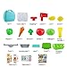 Cash Register Toy Toddler Plastic Supermarket Cashier Organizer Kids Toy 23 PCS