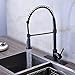 Votamuta Best Modern High Arch Pull Down Pre Rinse Pull Out Sprayer Single Handle Kitchen Sink Faucet with Deck Plate,Oil Rubbed Bronze
