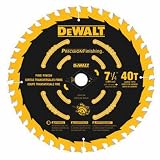 DEWALT 7-1/4" Circular Saw Blade, Precision Framing, 40-Tooth (DW3194)