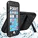 SZJJX Shockproof Waterproof Snowproof Dirtproof Sweatproof Protection Cover Case for Iphone 6 plus 5.5 inch with Finger Print ID and Built in Kickstand (Black)