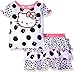 Hello Kitty Little Girls' Toddler 2 Piece Skirt Set, White/Black Combo, 3T