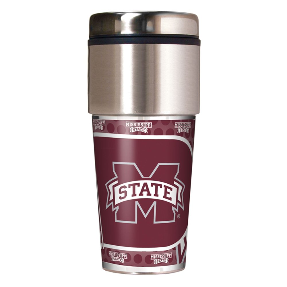 NCAA Travel Tumbler with Metallic Wrap