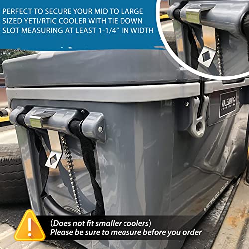 COOLOCK 2 Pack Cooler Lock Bracket with Bottle Opener Compatible with