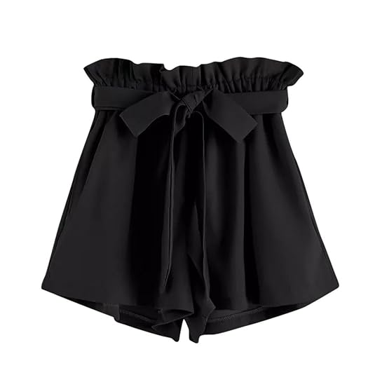 Hosen Damen Kolylong® Frauen Elegant Gestreift Hohe Taille Kurze Hose Böhmen Strandhosen Mit Gürtel Vintage Mini Shorts Somme