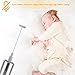 Milk Frother EZILIF Milk Frother Handheld Coffee Frother Battery Operated Foam Maker with 3 Stainless Steel Different Size Whisks for Coffee Latte Cappuccino Hot Chocolate Drink Mixer