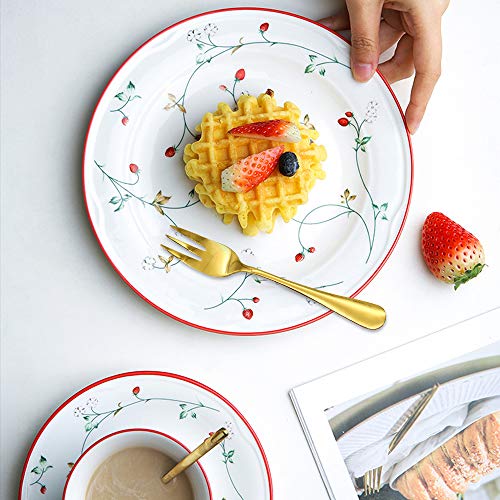 Dylan-EU Tafelvorken roestvrij staal dessertvorken 8 stuks gouden kleine taartvorken party tafeldecoratie vorken worden… - Image 5