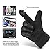 Vbiger Outdoor Leather Gloves Winter Mittens Touch Screen Gloves For Men (Black4)