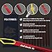 Chill Gorilla 10X Tent Stake. Heavy Duty Lightweight Strong Aluminum Alloy pegs for Camping, rain tarps, Hiking, Backpacking. Essential Camping & Survival Gear. ENO Accessory. Red