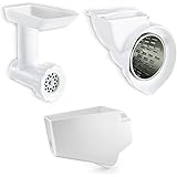 KitchenAid Stand Mixer Attachment Pack 1 with Food Grinder, Fruit & Vegetable Strainer, and Rotor Slicer & Shredder