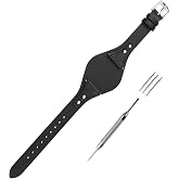 unilabo Leather Watch Band Compatible for Fossil 18 mm ES3615 ES3616 ES3625 ES3748 ES3768 Strap Replacement for men and women wirst watchband