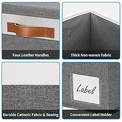 GhvyenntteS Extra Large Storage Bins with