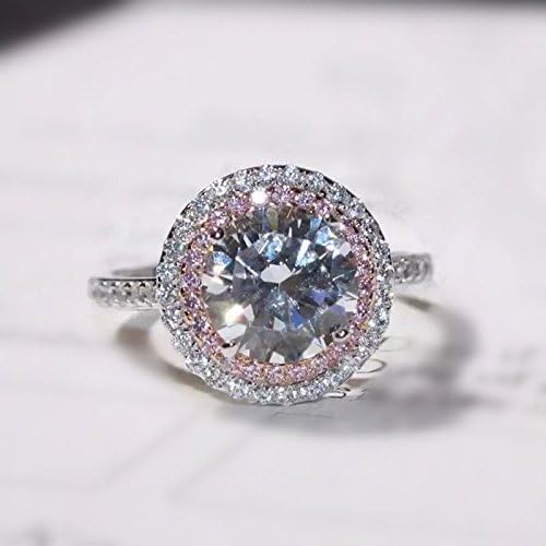 Siam panva Luxury Diamonique 3ct Cz Band 925 Silver Womens Engagement Wedding Ring Size 4-9 (4.5)