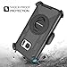 S7 Case,Galaxy S7 Case,DUEDUE Ring Kickstand Belt Clip Holster,Shockproof Heavy Duty Hybrid Hard PC Soft Silicone Full Body Rugged Protective Case for Samsung Galaxy S7 (G930), Black
