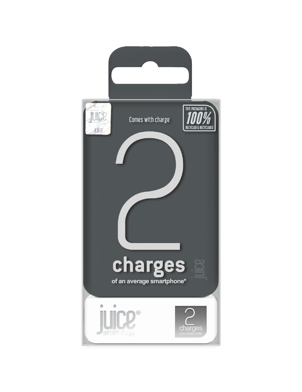 Juice Power Bank 5000mAh, Portable Charger with 3 Ports (2×USB-A & USB-C In/Out), Compact Fast Charging Battery Pack with Up to 2 Full Charge for Smartphones, Tablets & Devices – Space Grey