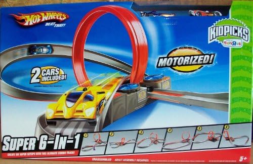 Hot Wheels KidPicks Super 6-in-1 Motorized Track Set