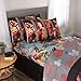 Jurassic World Fallen Kingdom Soft Microfiber Comforter and Sheet Set, Full Size 5 Piece Kids Bedding Set