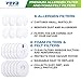 VEVA 6 Foam + 6 Felt Filters Kit Replacement for Shark Rocket Ultra-Light Vacuum HV292, HV300, HV300W, HV301, HV302, HV303, HV305, HV308, HV310, UV450 Part XFFV300