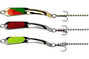 IRON DECOY Steely Spoon Fishing Lures, Multipack Bundles, Casting, Trolling, Jigging, Ice, Lake, River, Stream, Freshwater, Trout, Bass, Walleye, Salmon, Crappie, Pike