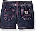 Carhartt Baby Girls' 3-Piece Clothing Set Shorts, Watch How I Grow, 24M