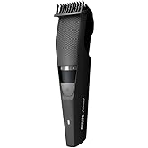 Philips Worldwide Voltage Cordless Men's Beard Trimmer with All New Locking Feature and 20 Length Settings with Skin Friendly Titanium Self Sharpening Blades