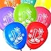 Flasks and Atoms - Mad Science Party Balloons (16 pcs, Two-Sided) (Assorted) by Nerdy Words