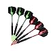 Vopa Professional 17 Grams Soft Tip Darts Set with Plastic Tip, 2 Styles Dart Flights Aluminum Dart Shafts 12 Soft Tip Points for Electronic Dartboard