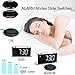 Extra Loud Alarm Clock with Bed Shaker for Heavy Sleepers, Deaf, Hearing Impaired, 7-Color Night Light, Large Digital Display, Full Range Dimmer, 12/24 H, Dual USB Charge Port for Kids Bedroom Pillow