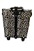 dbest products Smart Cart, Leopard Collapsible Rolling Utility Cart Basket Grocery Shopping Teacher Hobby Craft Art