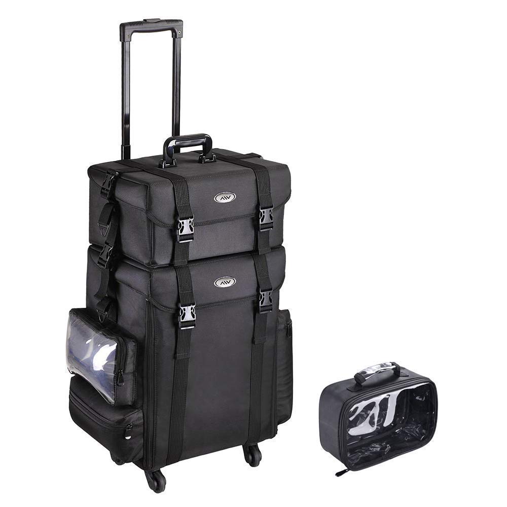 2in1 Makeup Case + 10x7" Makeup Travel Toiletry Bag