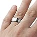 Tungsten Wedding Band Ring For Men & Women, Brushed Matte Silver Engagement Ring Finish w/ Beveled Polished Edge - Durable and Comfortable 8mm Width Ring ( Size 11)