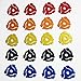 (20 Pack) Mixed Color Plastic 45 RPM 7 Inch Vinyl Record Adaptor - 7