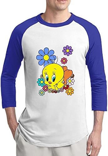 Tweety RoyalBlue Raglan Sleeves T Shirt For Men - XL