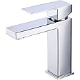 KES Bathroom Faucet Single Handle Vanity Bathroom Sink Faucet Single Hole cUPC Certified Stainless Steel Polished Finish, L31